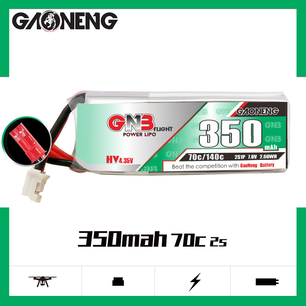 GAONENG GNB 2S 7,6V 350mAh 70C - Drone Battery Lipo incelemesi ve fiyatı